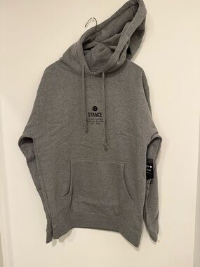 Stance Men’s Heather Gray Hooded Pullover Hoodie
